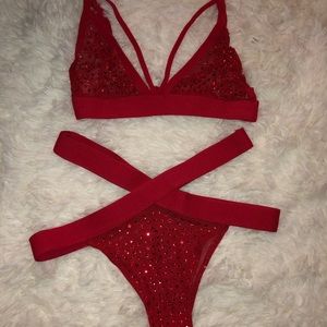 Red lingerie